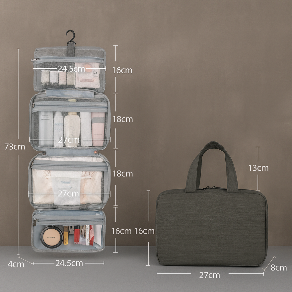 Toilettenartikel-Organizer mit mehreren Fächern