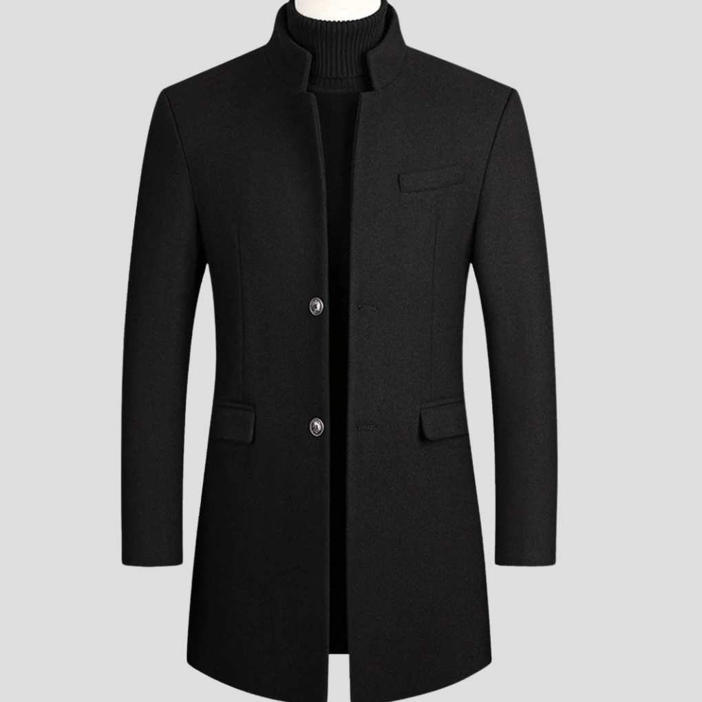 Eleganter Herrenmantel aus Wollmischung