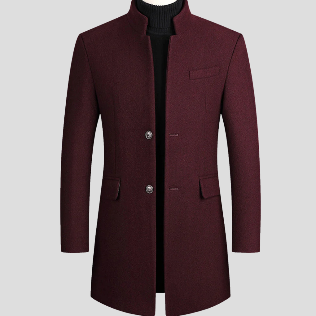 Eleganter Herrenmantel aus Wollmischung