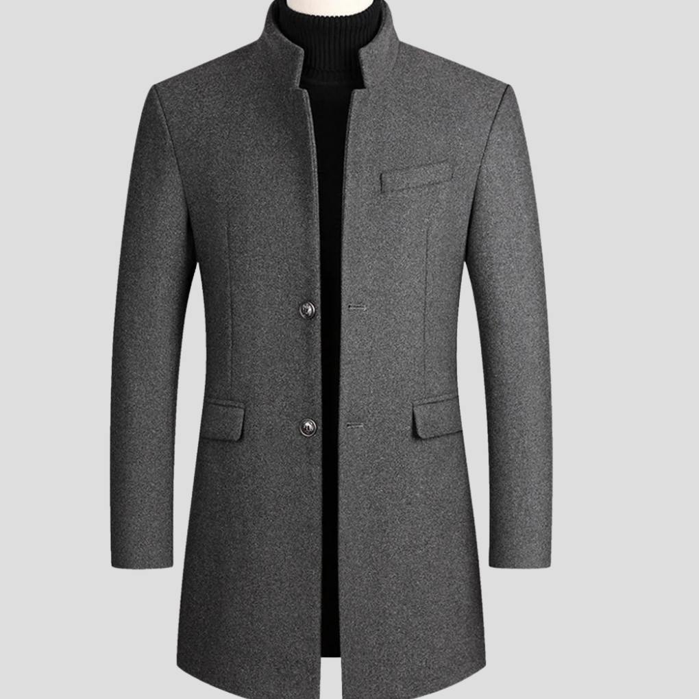 Eleganter Herrenmantel aus Wollmischung