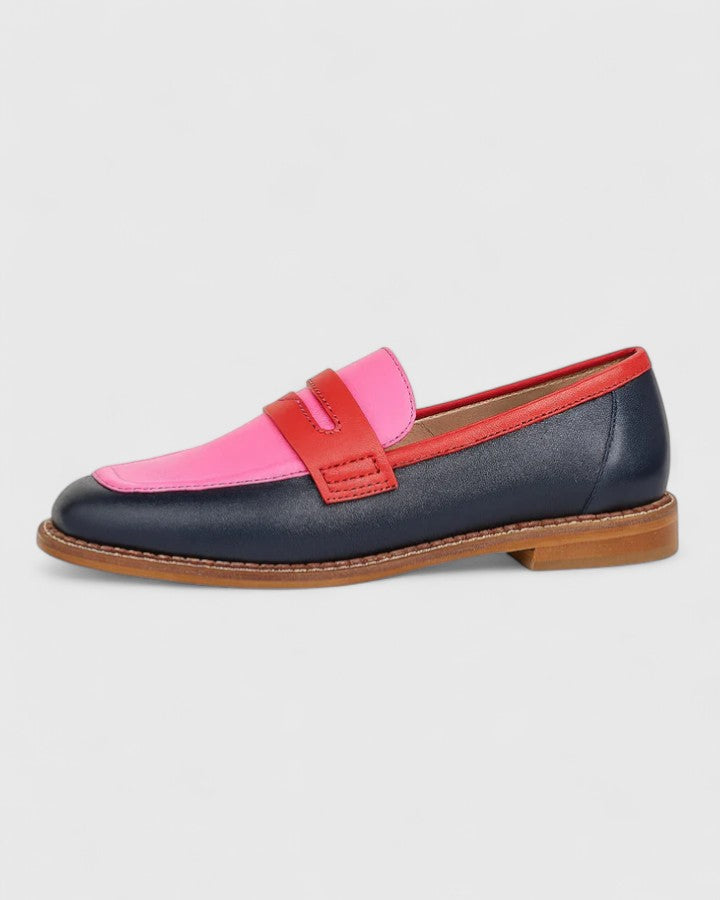 Damen Elegante Loafers mit Knöchelriemen