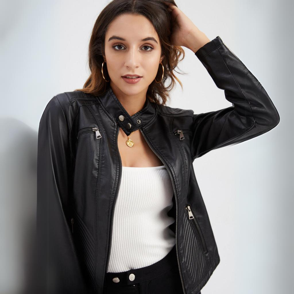 Stilvolle und einzigartige Damen-Lederjacke