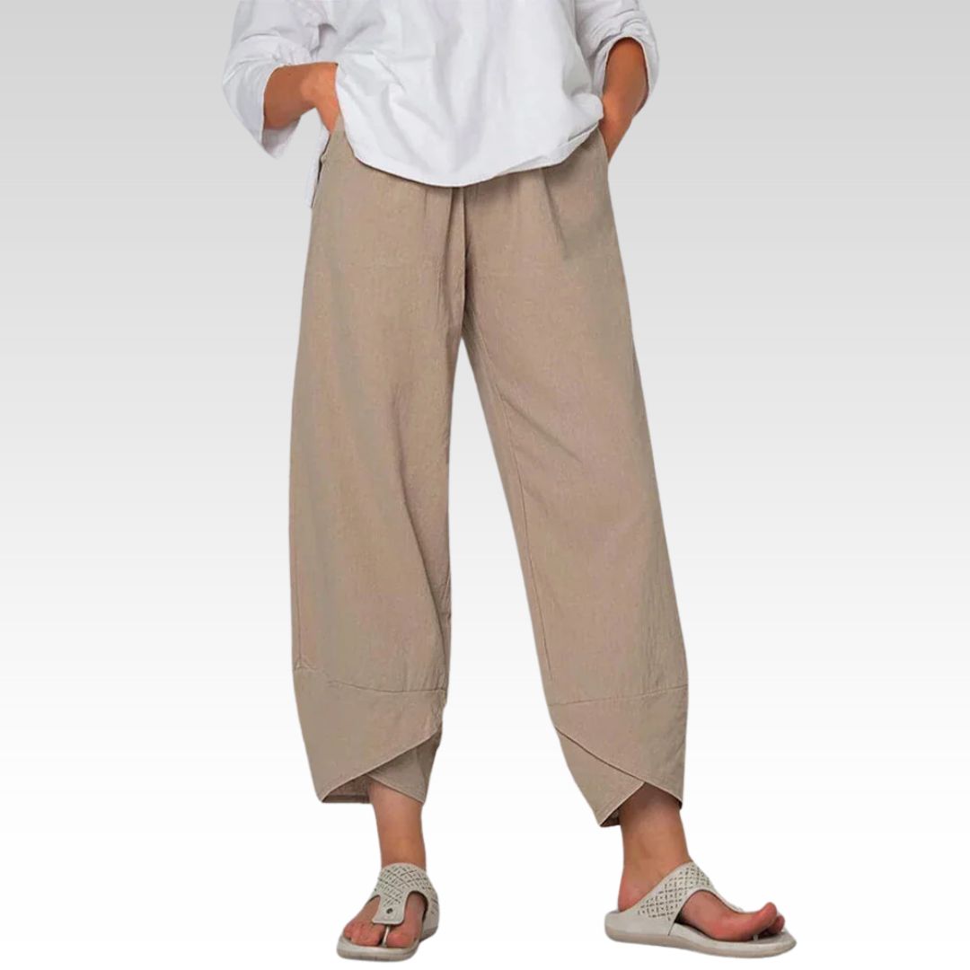 Damen Bequeme Weite Hose
