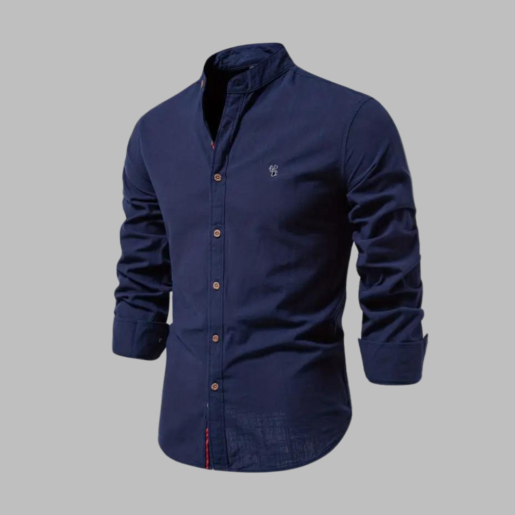 Trendiges Langarm-Poloshirt für Herren