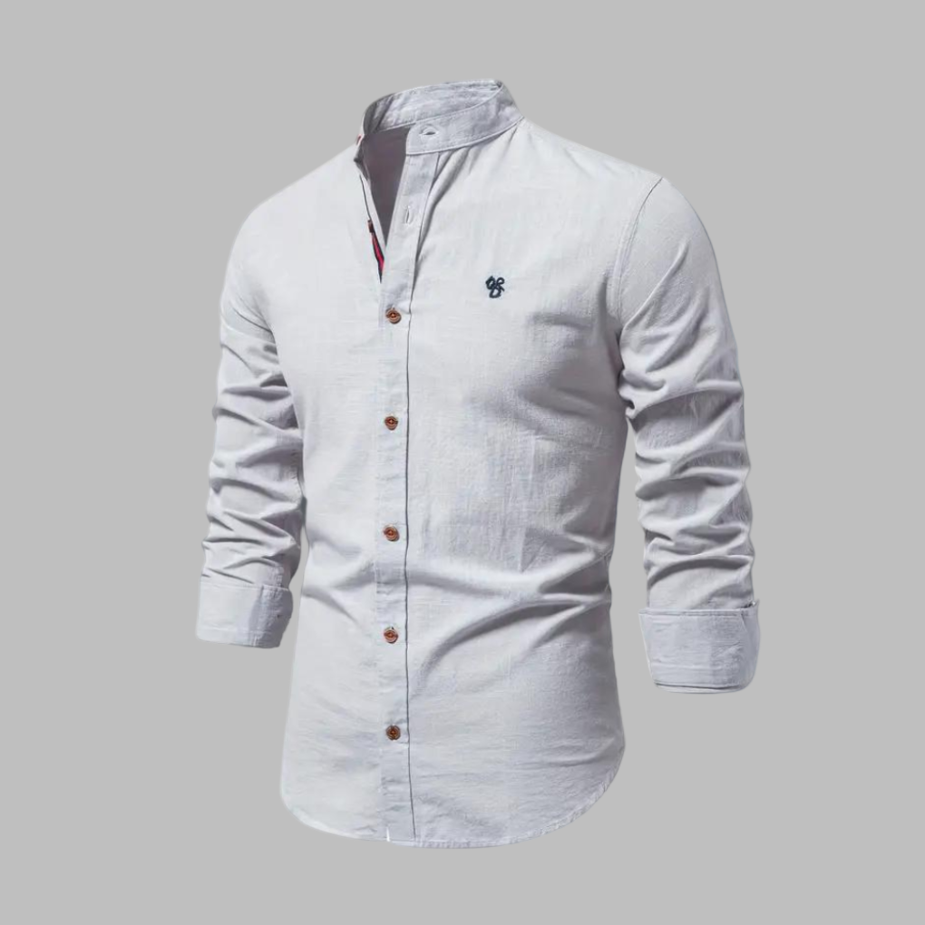 Trendiges Langarm-Poloshirt für Herren