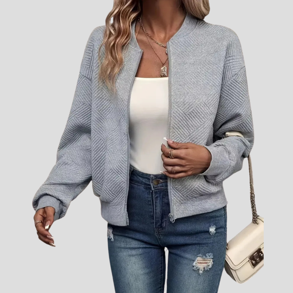 Damen-Strickjacke mit langen Ärmeln