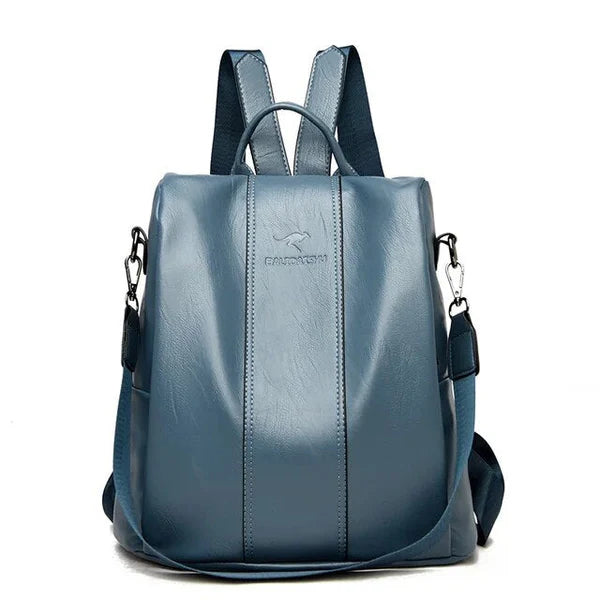 Quest – Damen Anti-Diebstahl Leder-Rucksack