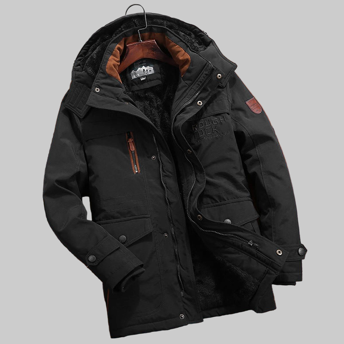 Herren-Steppjacke mit Kapuze