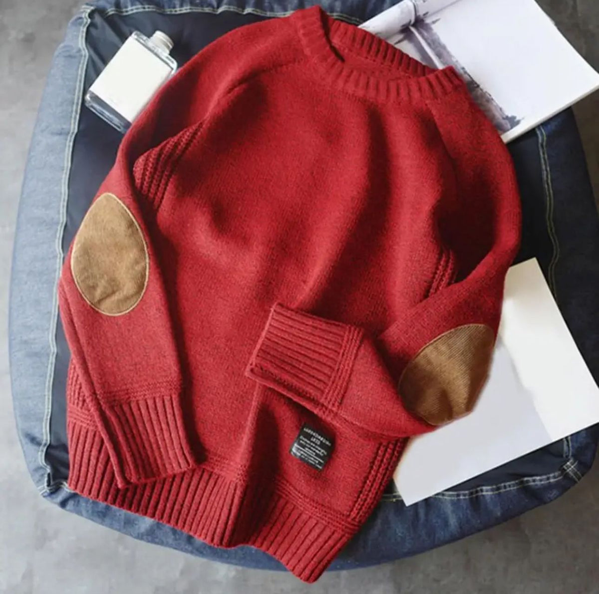 Herren Eleganter Schlichter Pullover