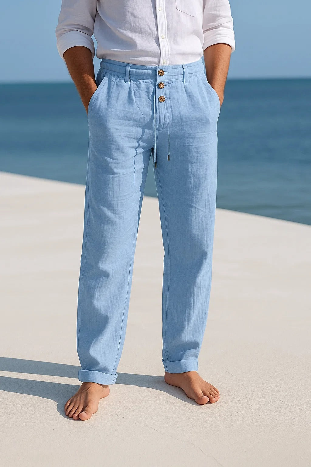 Herren Leichte Sommerhose aus Leinen