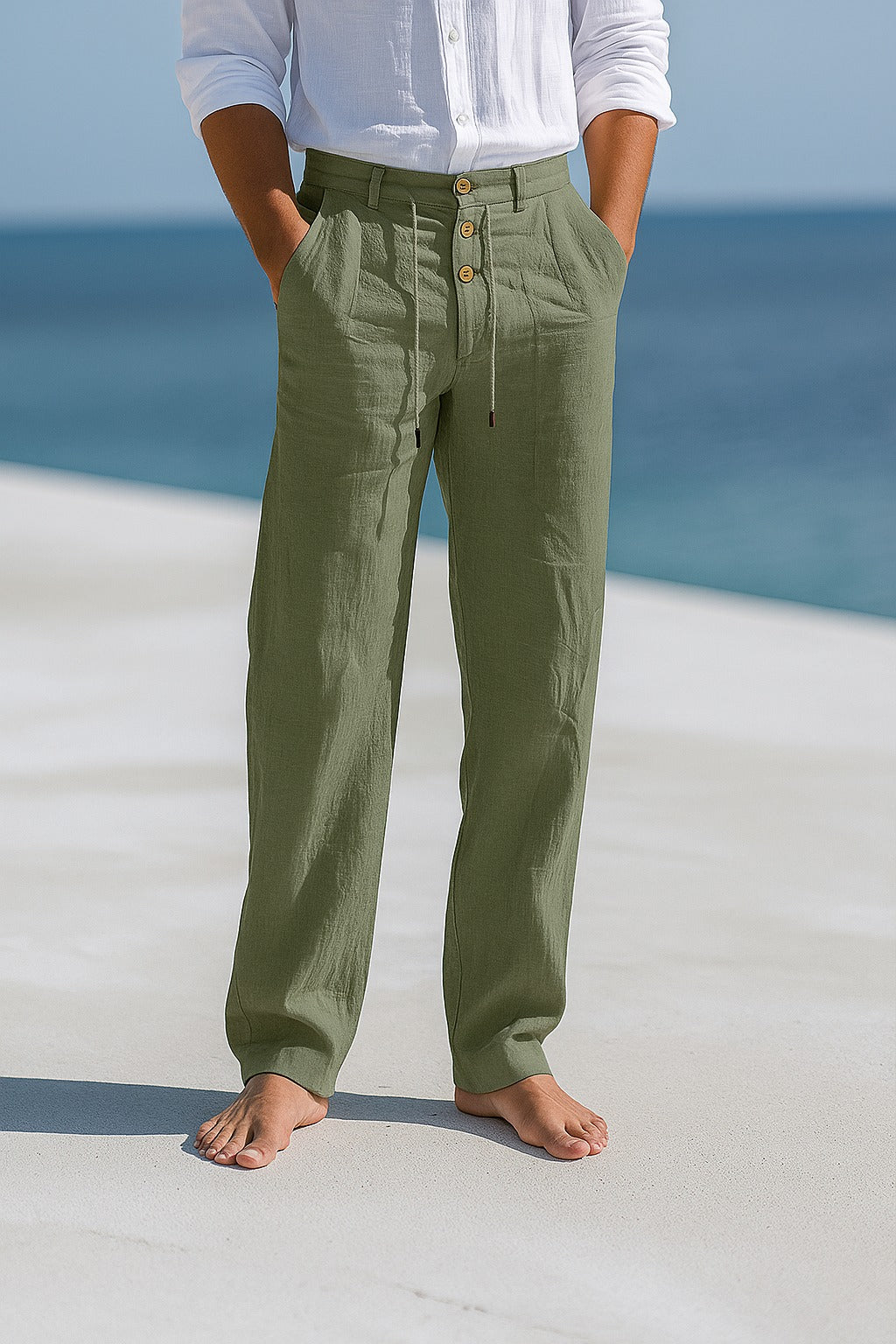 Herren Leichte Sommerhose aus Leinen