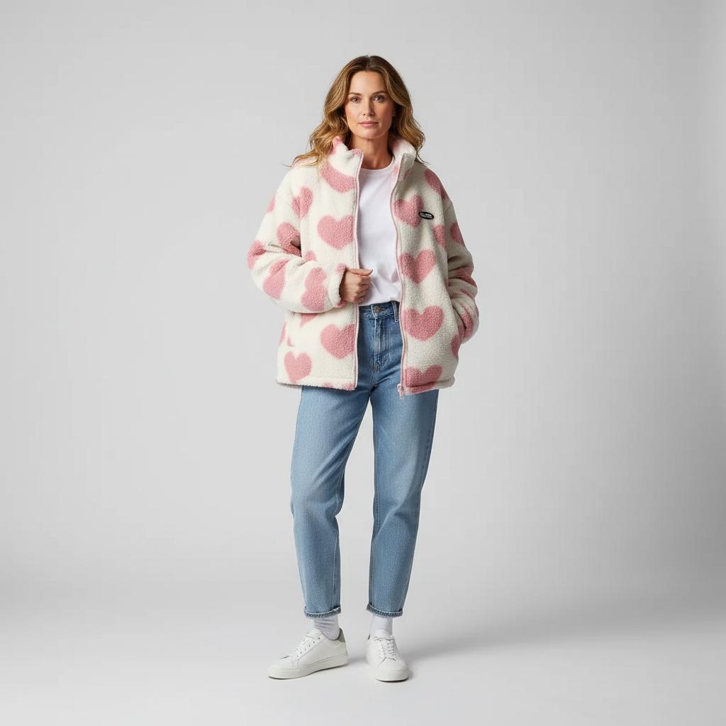 Damen Stilvolle Wendbare Jacke