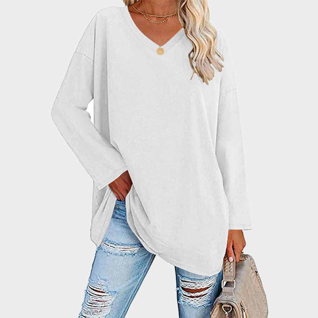 Elegantes Langarm-Top mit Femininem Schnitt
