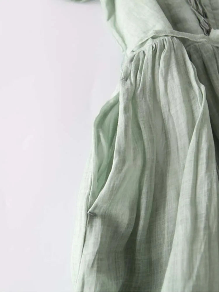 Zoey – Stilvolles Leinenkleid für Damen – Luftig und komfortabel