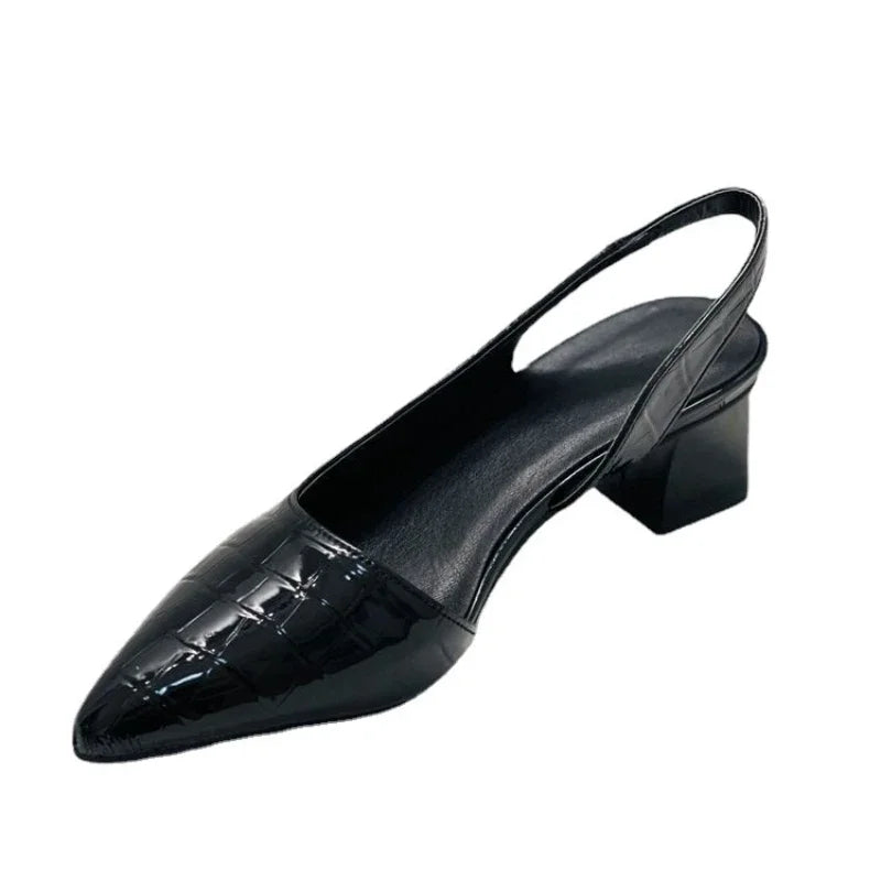 Orthopedische Bruine Pumps – Croco (Zarrah)