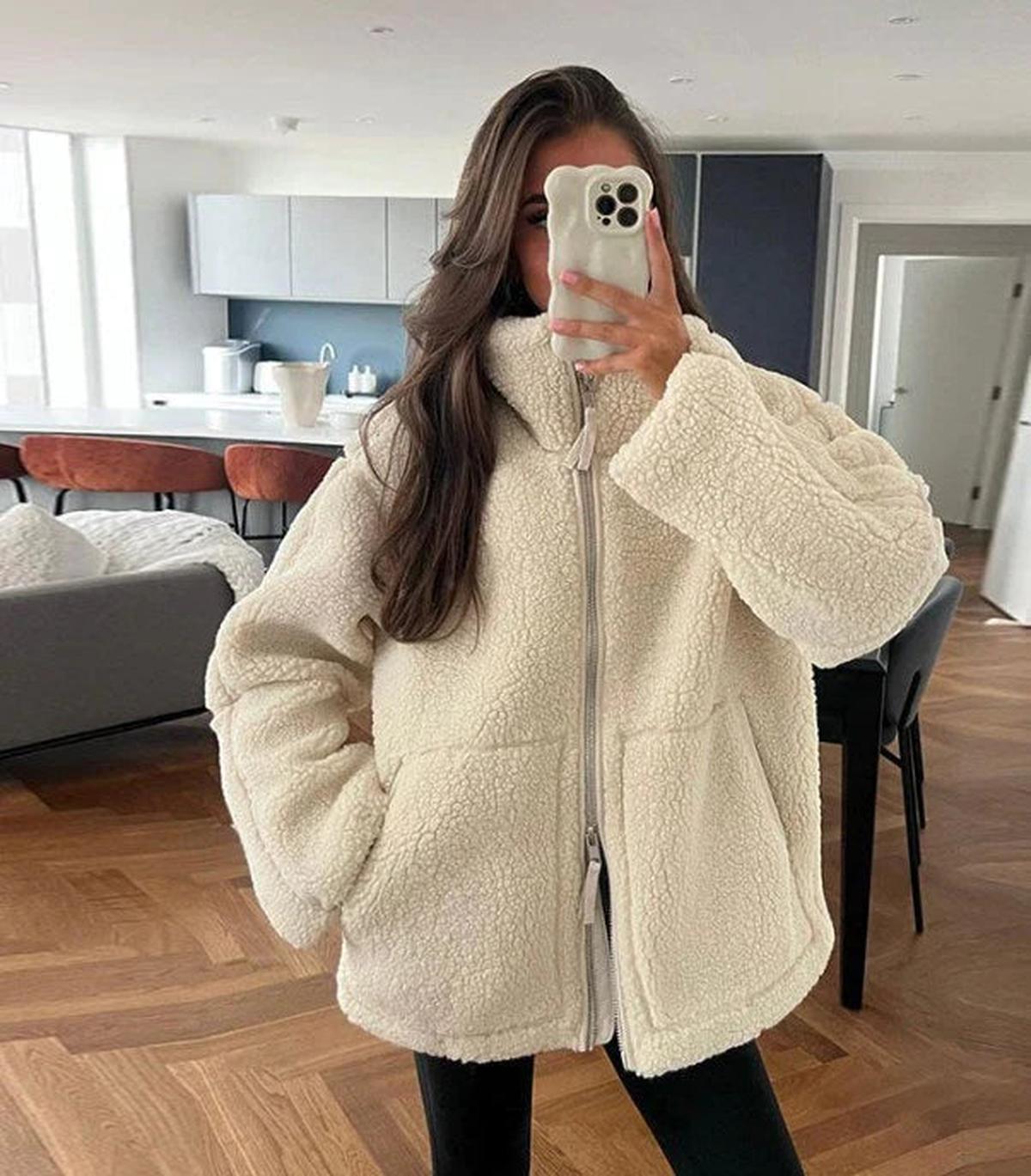 Oversized-Wolljacke für Damen