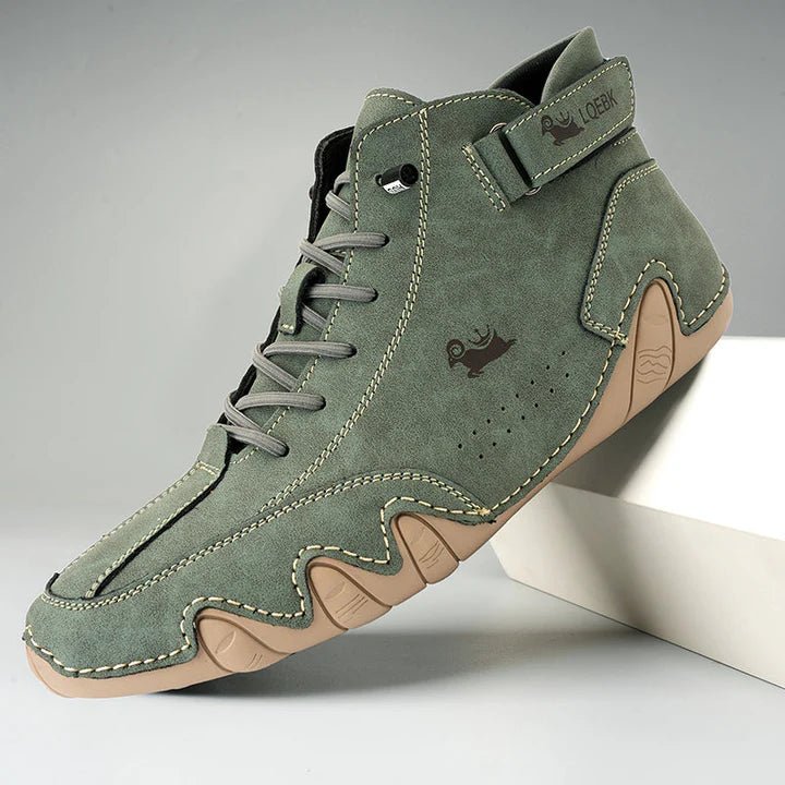 Orthopädische Herren-Wanderschuhe aus Leder mit hohem Tragekomfort