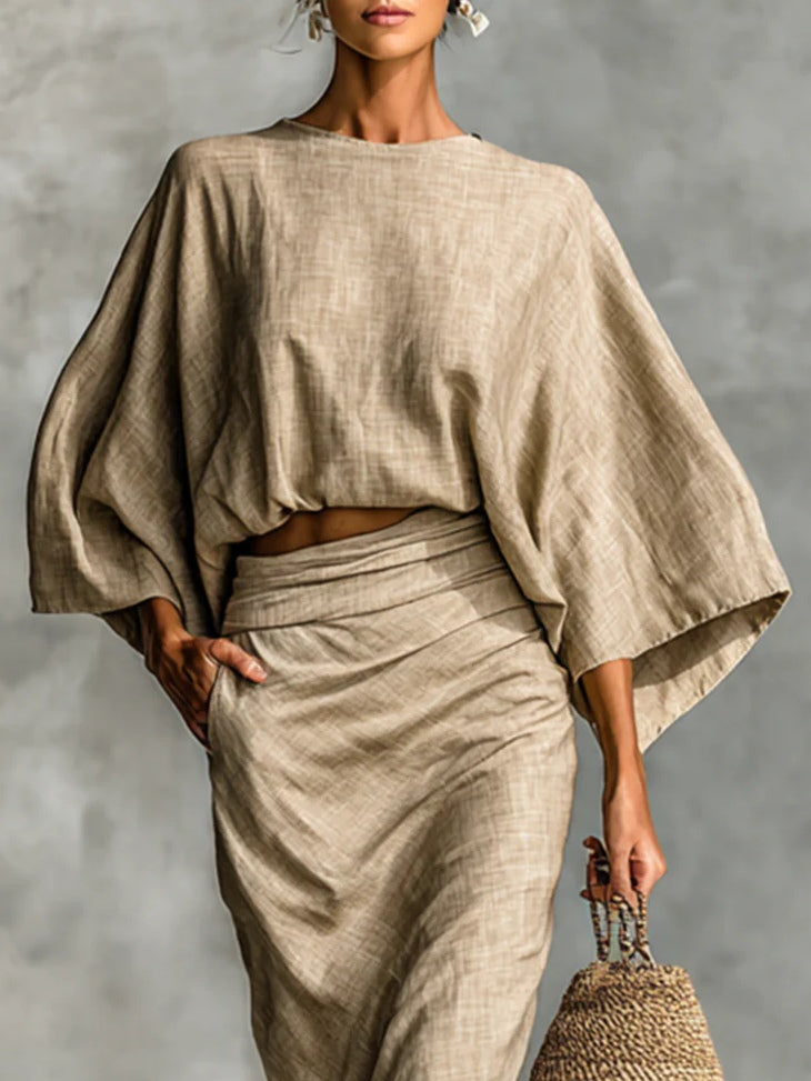 Damen Elegantes Zweiteiliges Rock-Set