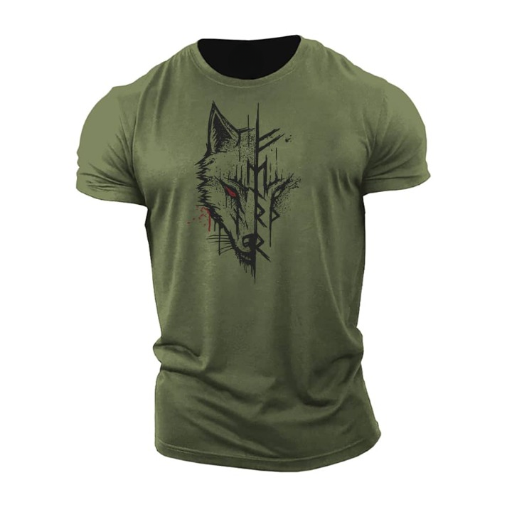 Kurzärmeliges Baumwoll-T-Shirt für Herren