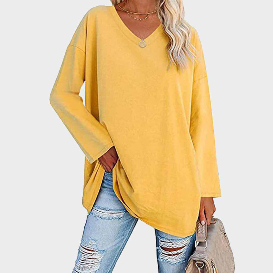 Elegantes Langarm-Top mit Femininem Schnitt