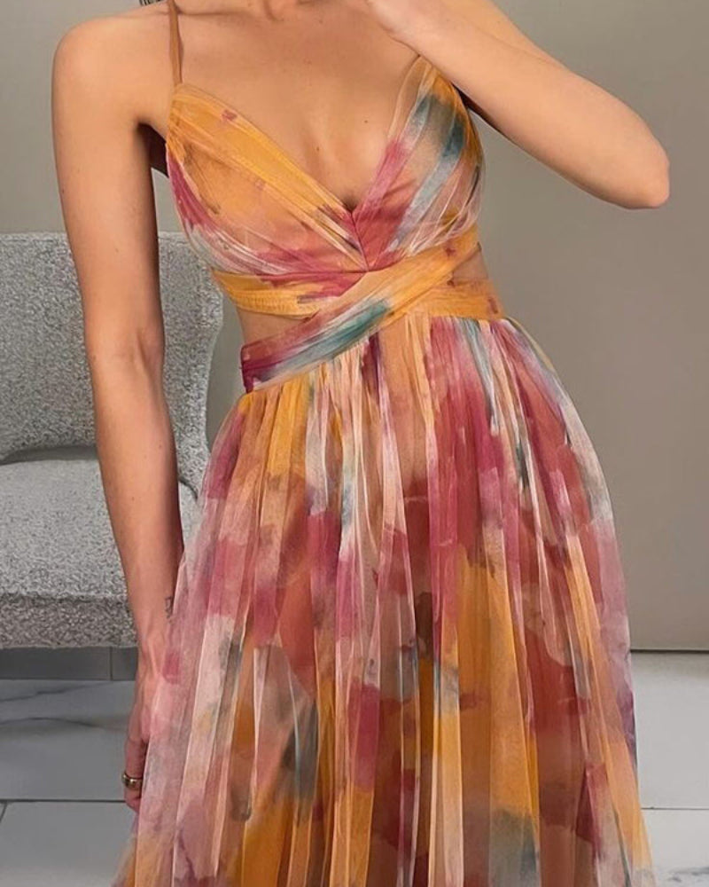 Sexy Hollow Out Maxikleid für Damen