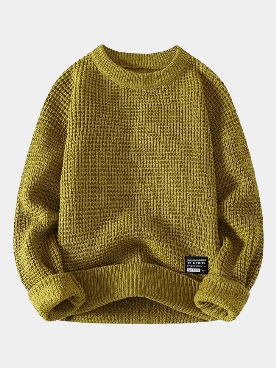 Herren Eleganter Pullover mit Wabenstruktur