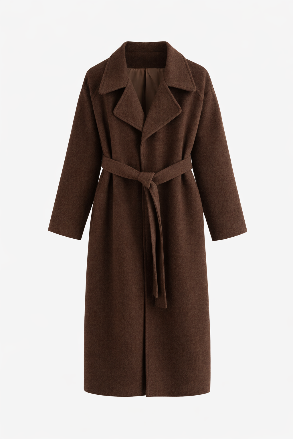 Damen Eleganter Wickelmantel mit Gürtel