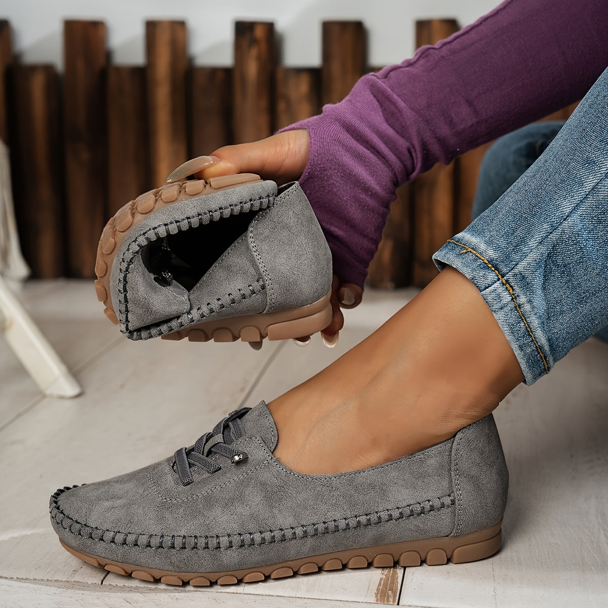 Damen Elegante Orthopädische Loafers