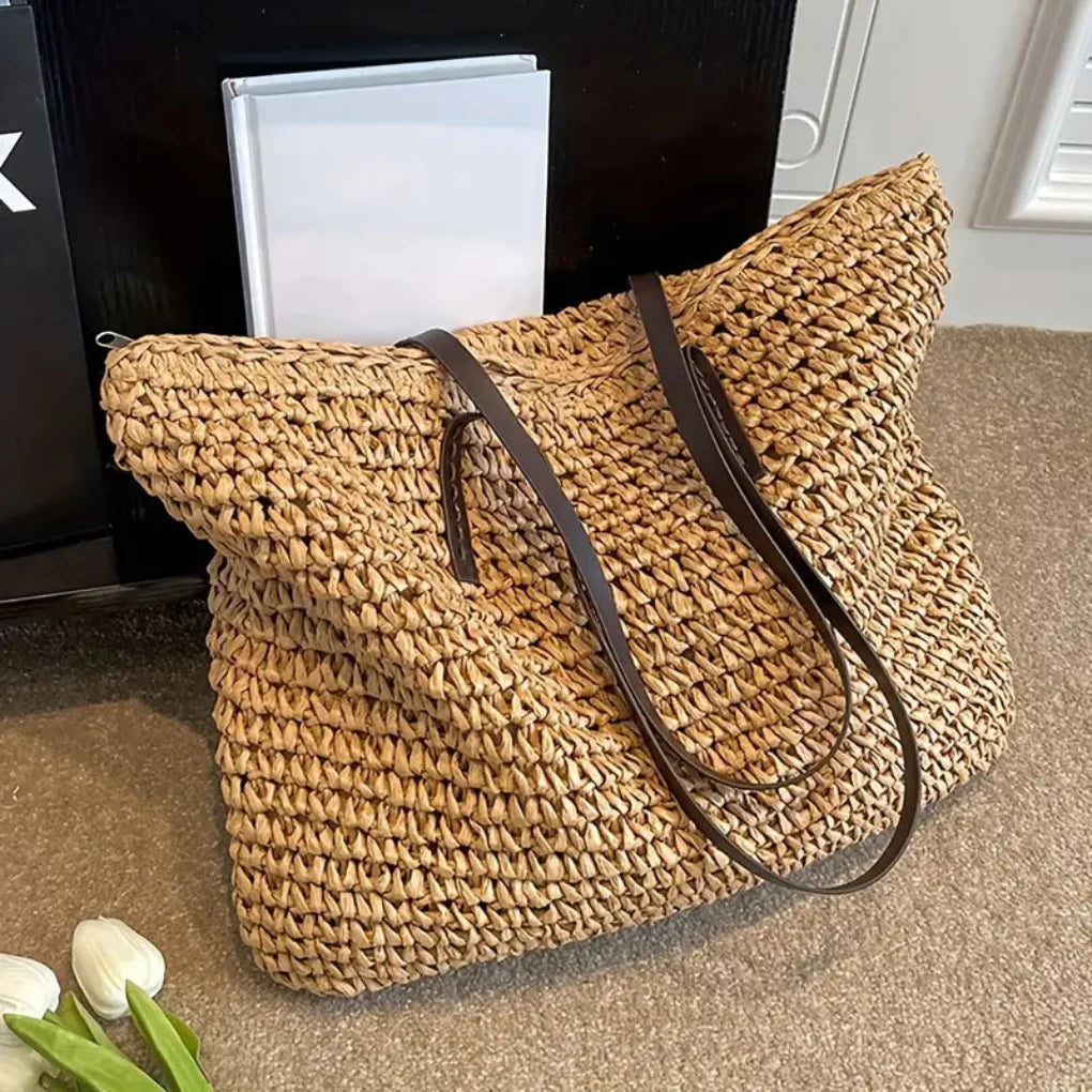 Women’s Woven Tote Bag – Stylish Carry-All for Daily Use