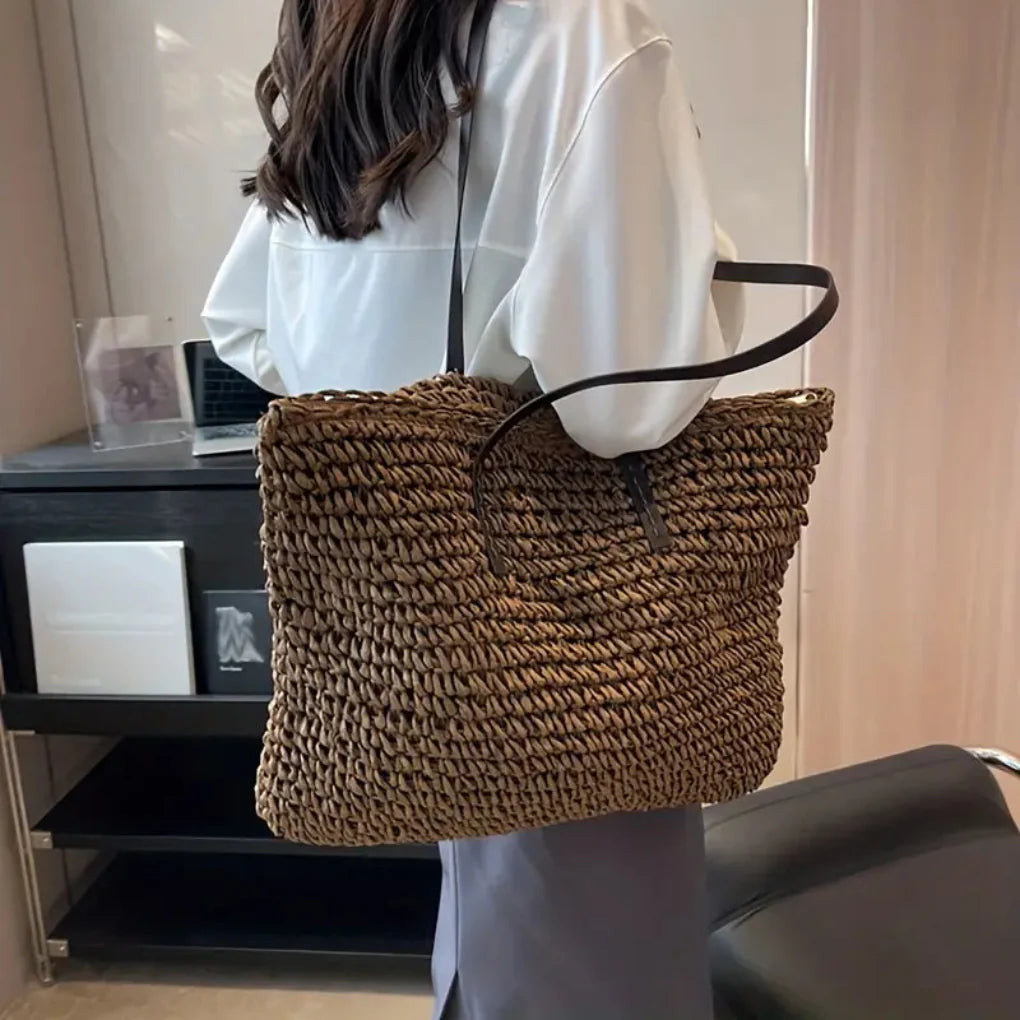 Women’s Woven Tote Bag – Stylish Carry-All for Daily Use