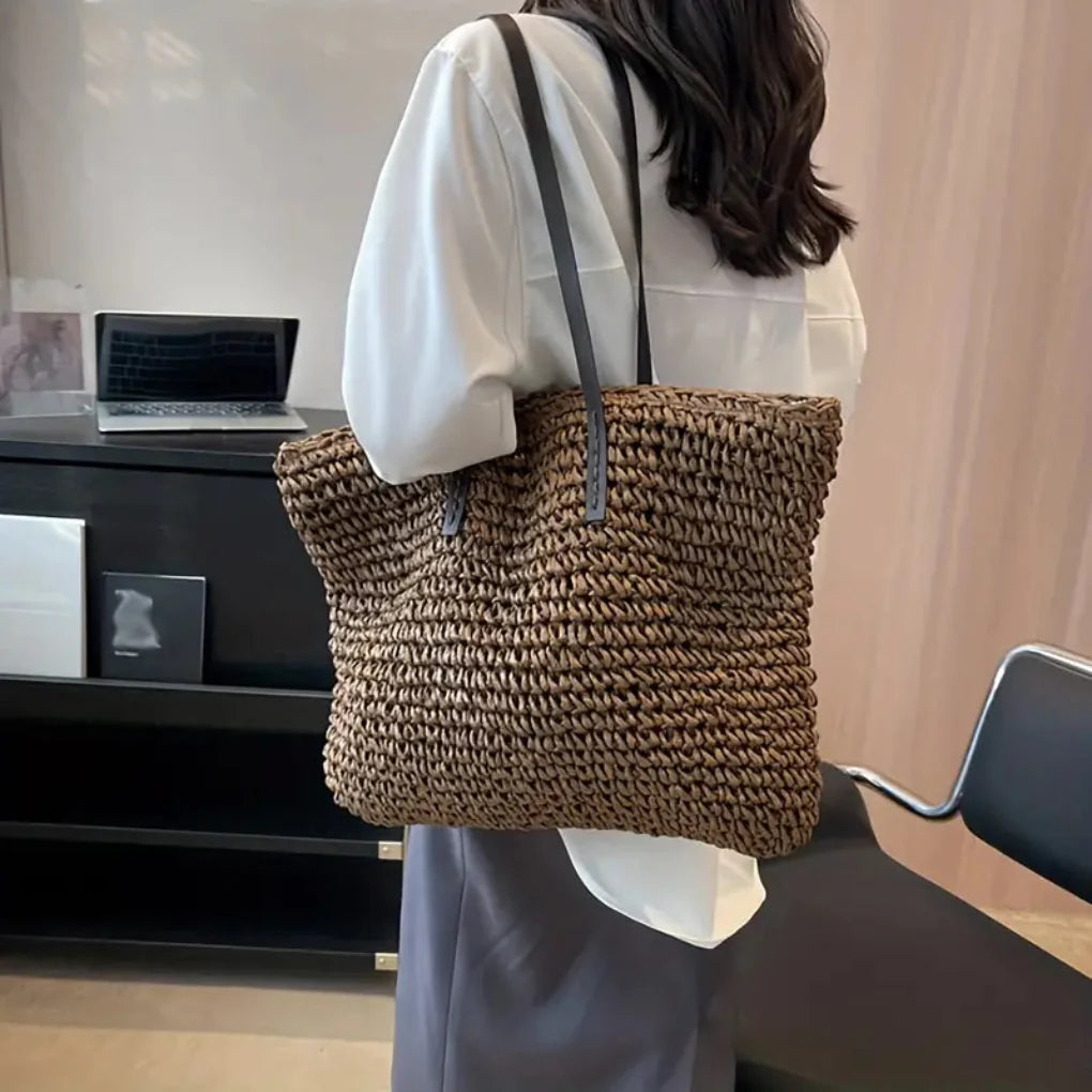 Women’s Woven Tote Bag – Stylish Carry-All for Daily Use