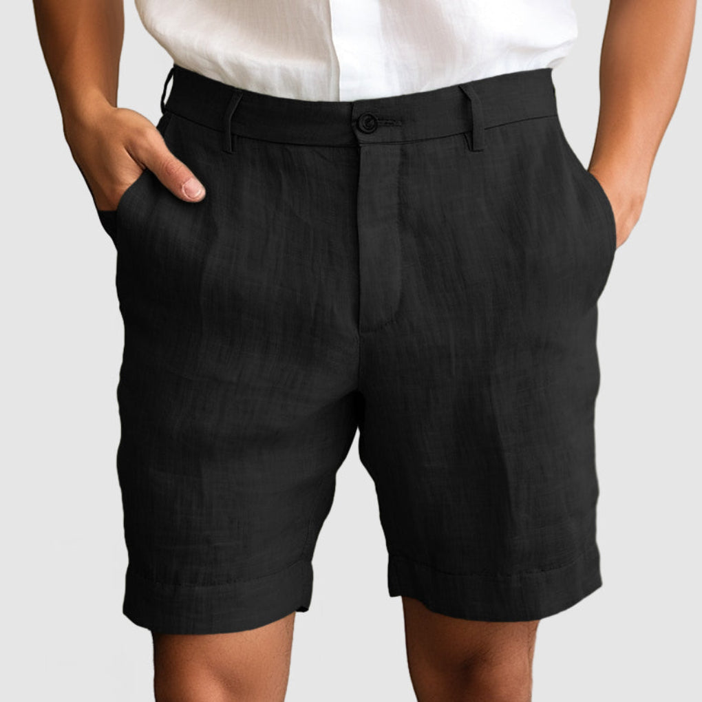 Lässige Baumwoll-Leinen-Shorts für Herren