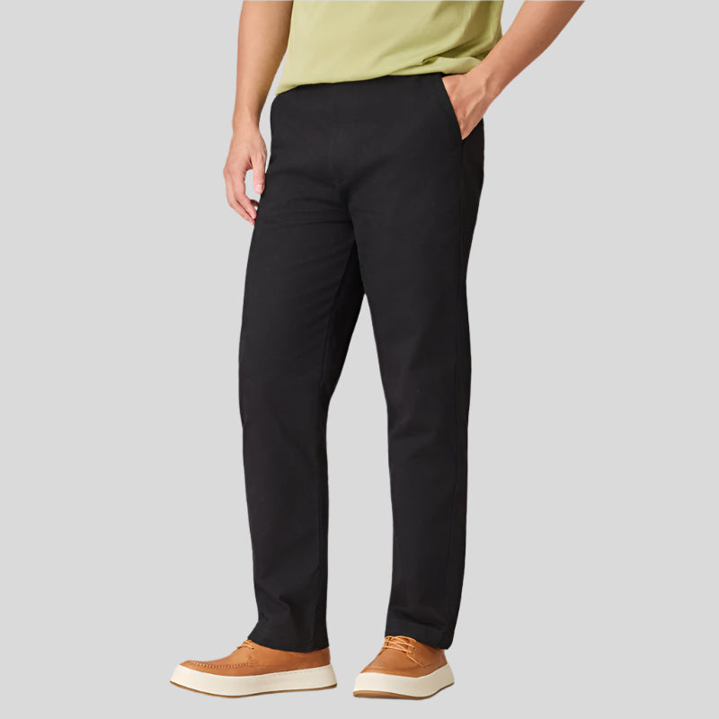 Herren Schlank Geschnittene Chino-Hose aus Baumwolle