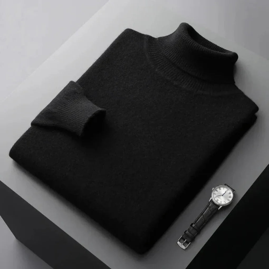 Rollkragenpullover für Herren – Eleganter Layer mit raffinierter Optik