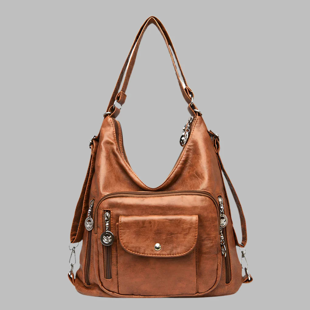 Damen-Tragetasche aus Premium-Leder