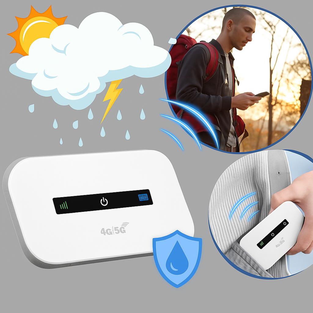 Tragbarer WLAN-Router – Internetzugang für unterwegs
