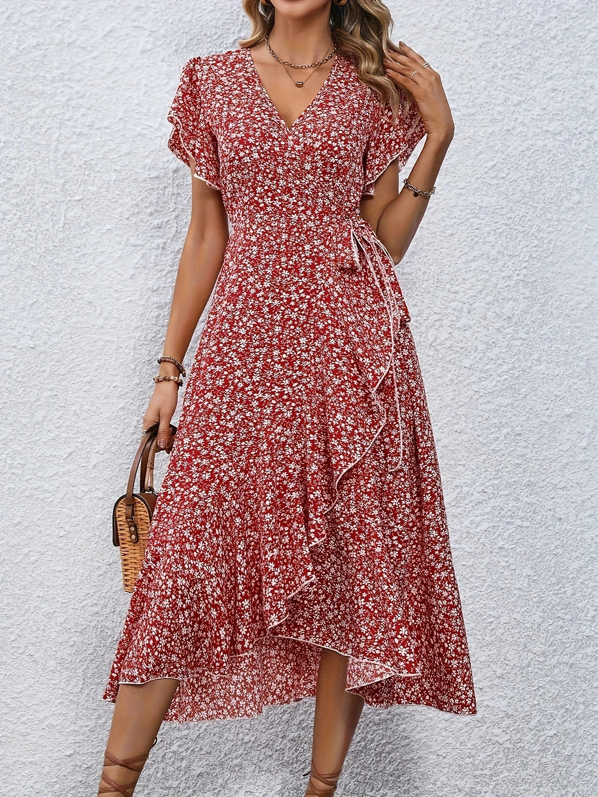 Kleines Blumenkleid für Damen Lässig & Stylisch für Sommer