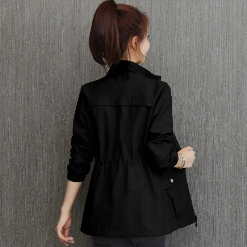 Noena – Kurzer Trenchcoat mit verstellbarer Taille für Damen