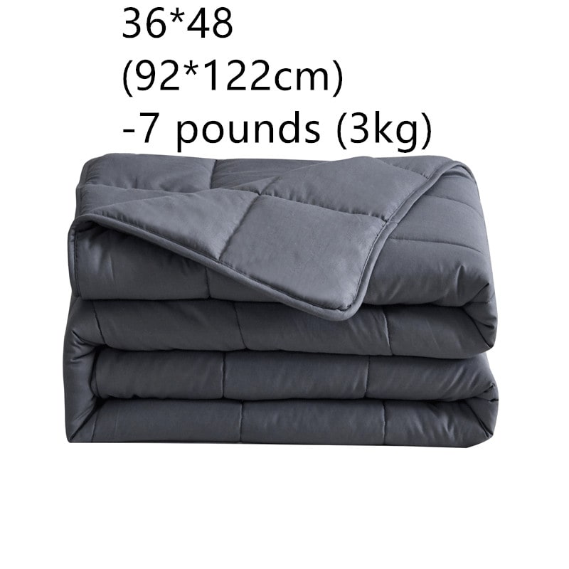 Cooling Weighted Blanket with Quilted Cotton and Glass Beads