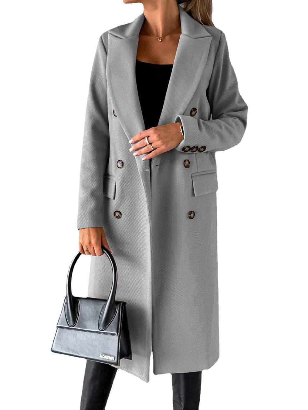 Damen Eleganter Mantel mit Gürtel