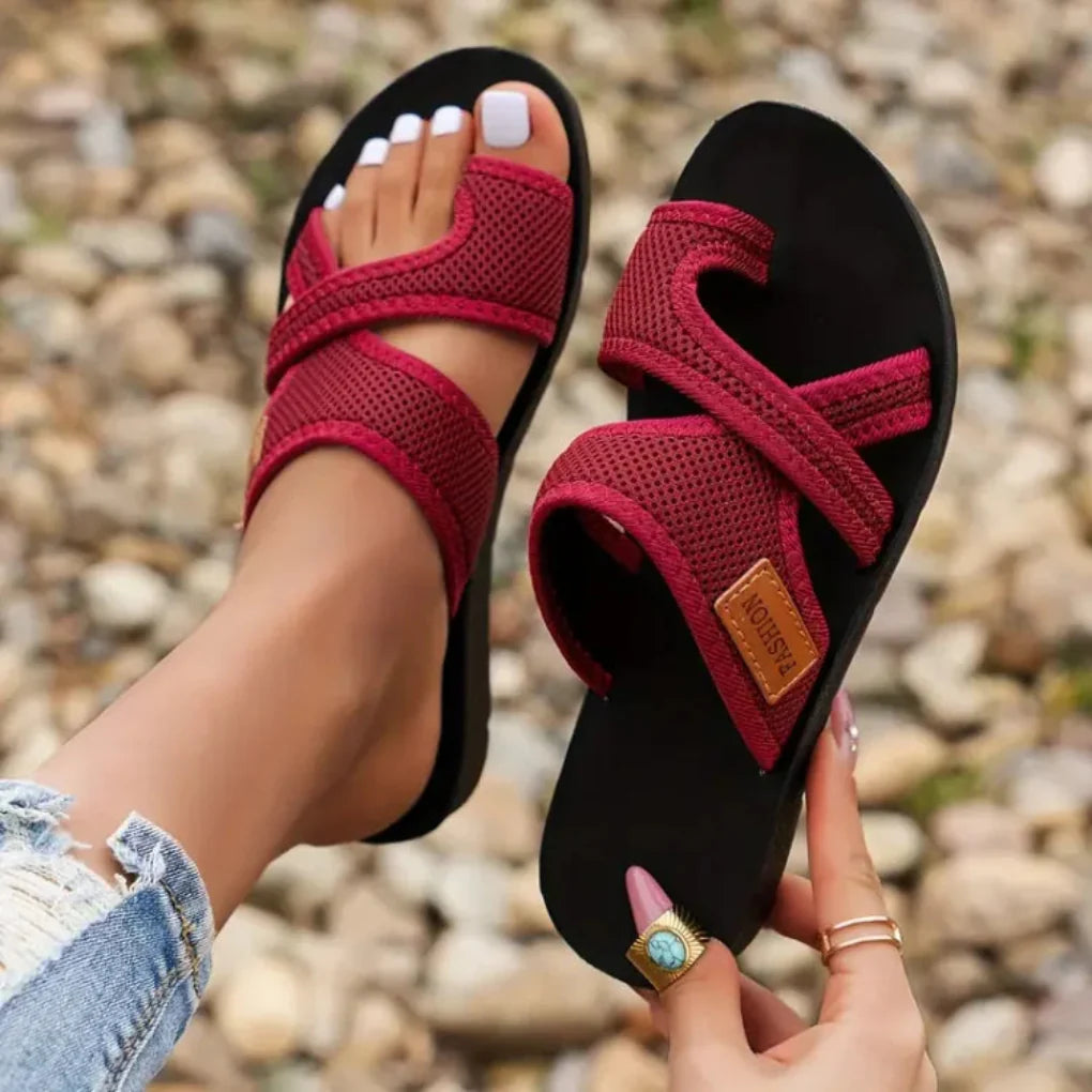 Orthopädische Sandalen zur Korrektur von Ballenzehen für Damen