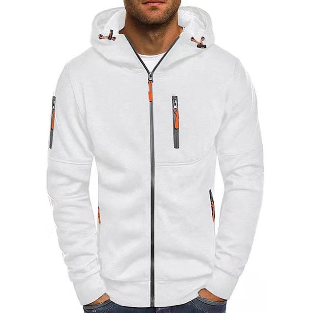 Herren Eleganter Kapuzenpullover mit Fronttaschen