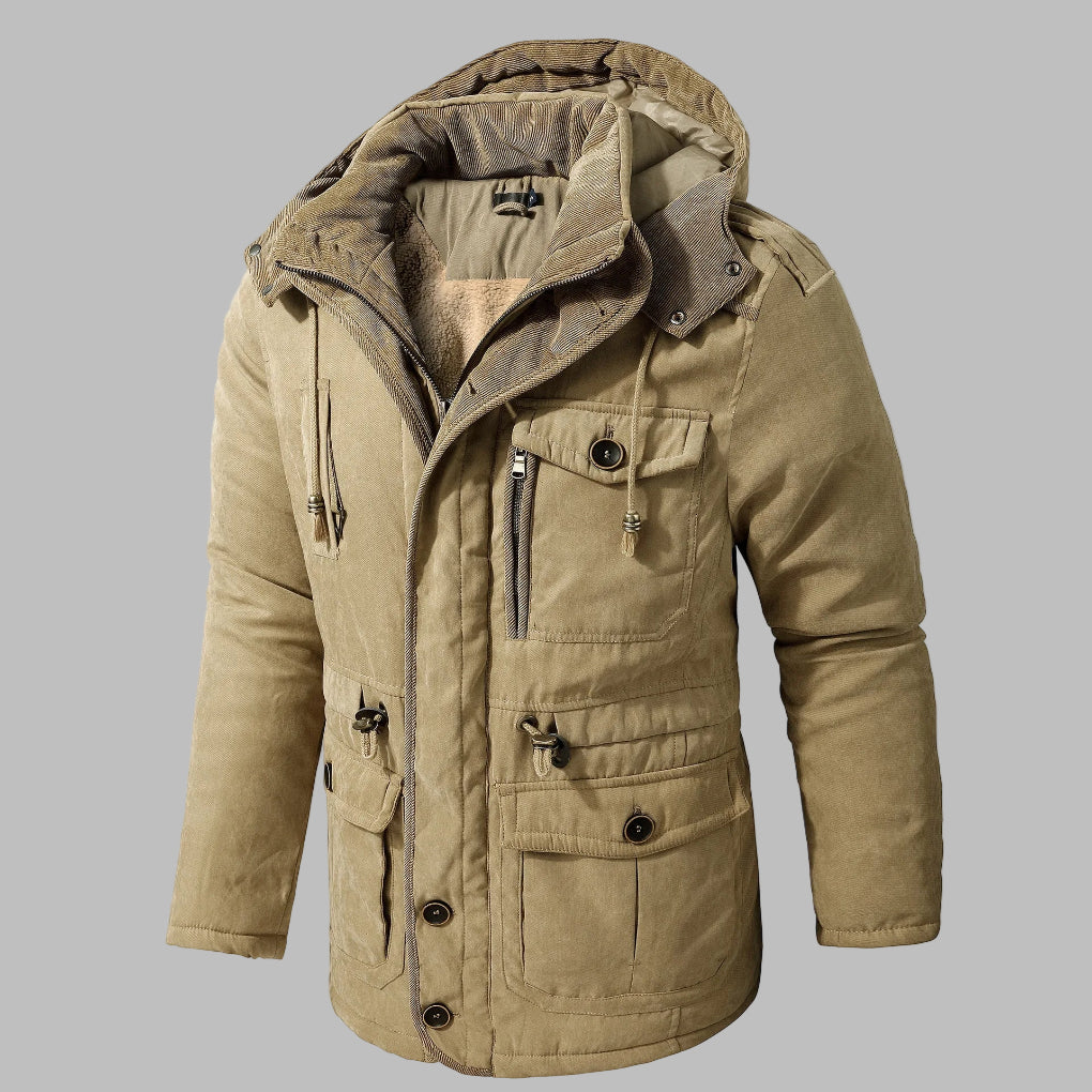 Winterjacke mit mehreren Taschen für Herren