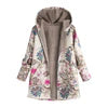 Damen-Übergangsjacke mit Kapuze und Fronttaschen