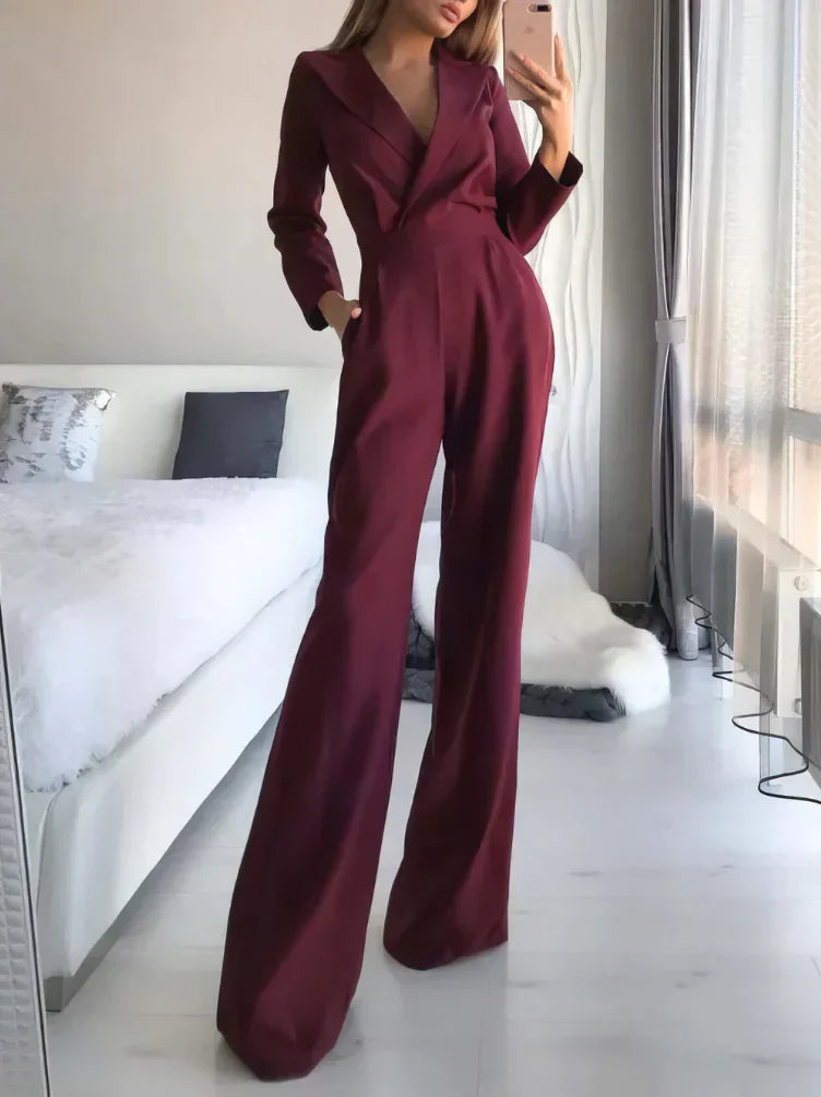 Eleganter Langarm-Jumpsuit für einen anspruchsvollen Look
