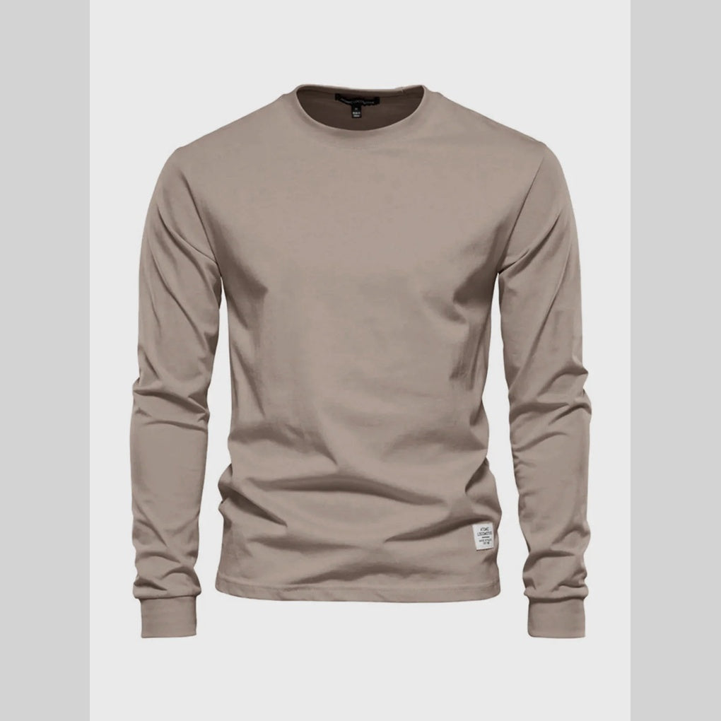 Herren Langarmshirt mit Rundhalsausschnitt