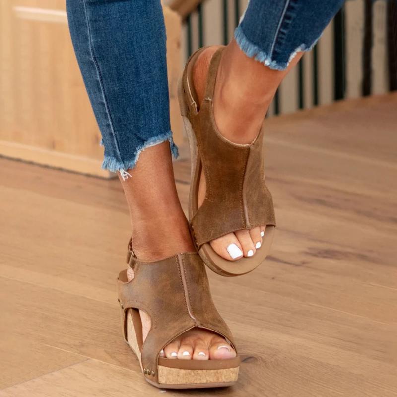 Valery – Orthopädische Ledersandalen für Damen mit zusätzlicher Unterstützung