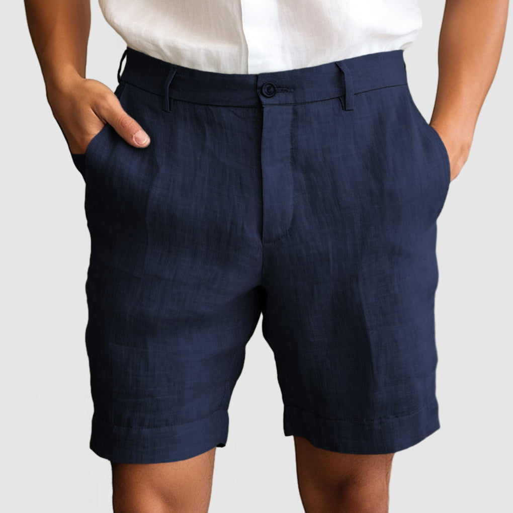 Lässige Baumwoll-Leinen-Shorts für Herren