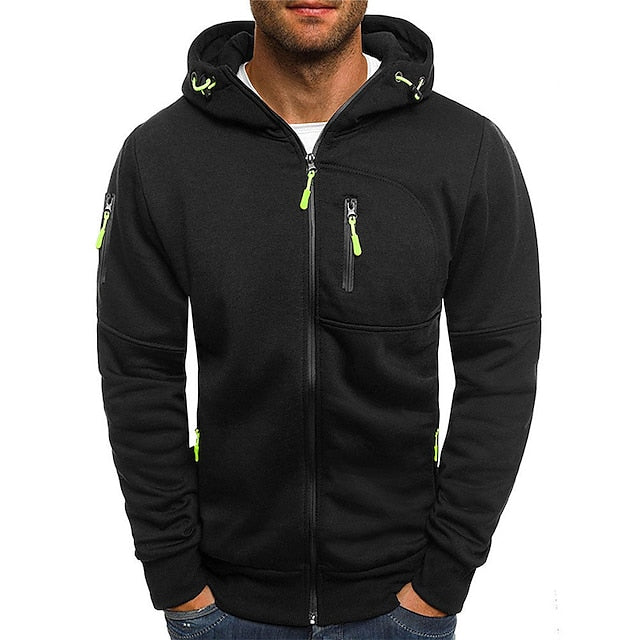 Herren Eleganter Kapuzenpullover mit Fronttaschen