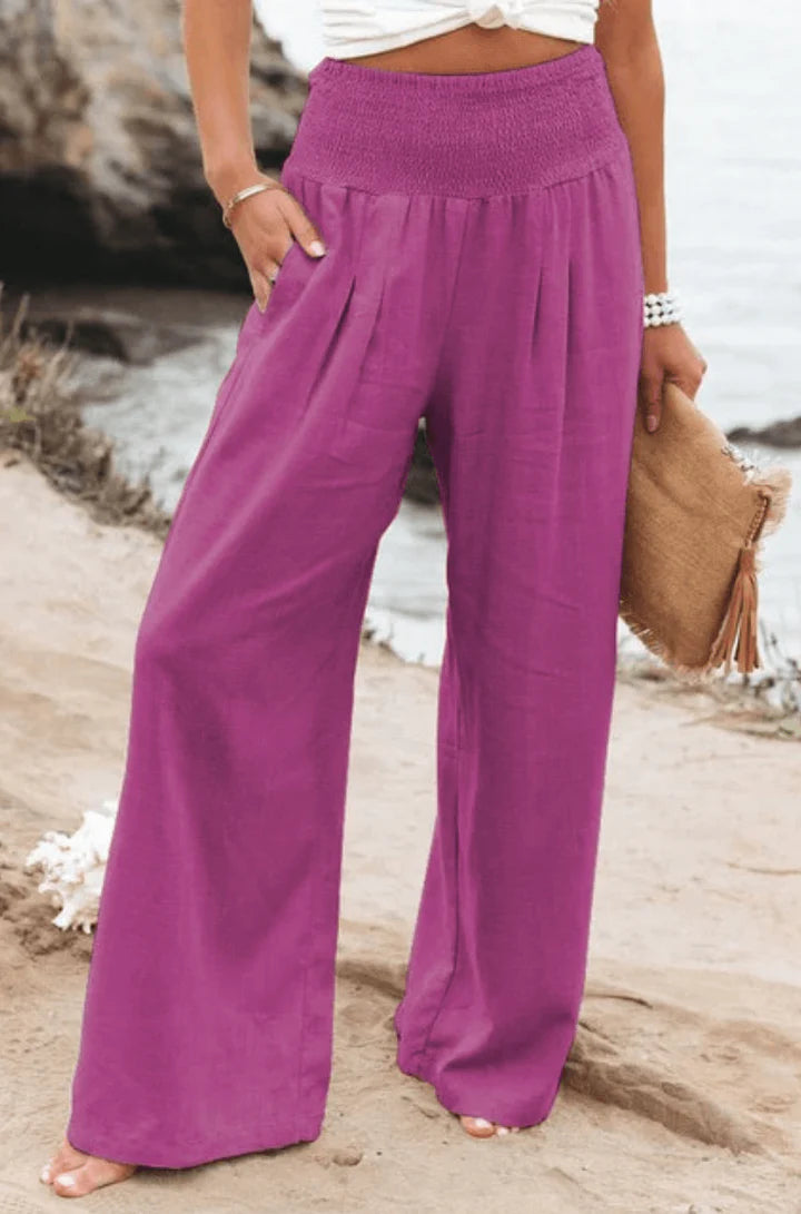 Elegante Stretchy Palazzo Hose für Damen